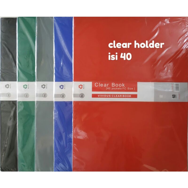 

clear holder isi 40 lembar
