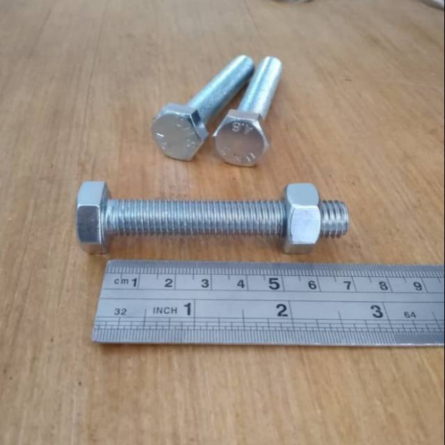 Baut Mur M12x70 Kunci 19