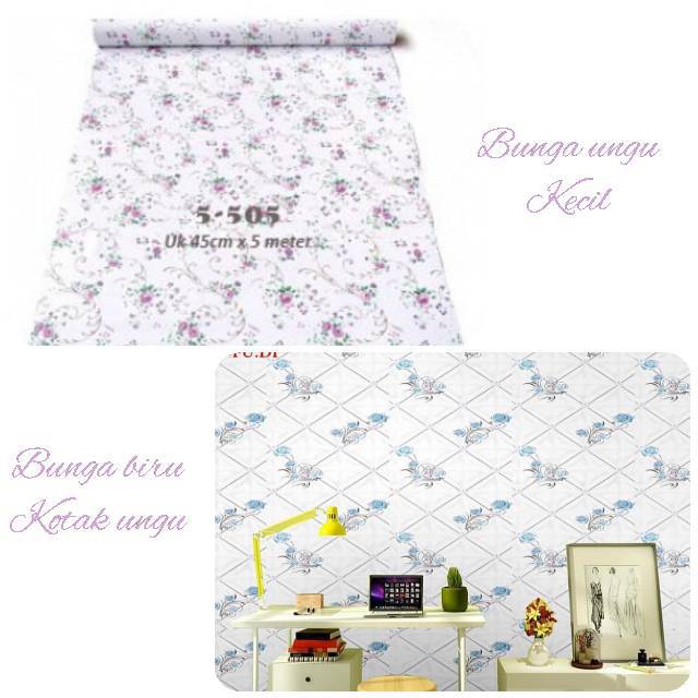 wallpaper ungu _ wallpaper dinding ungu _ stiker dinding shabby ungu bunga ungu