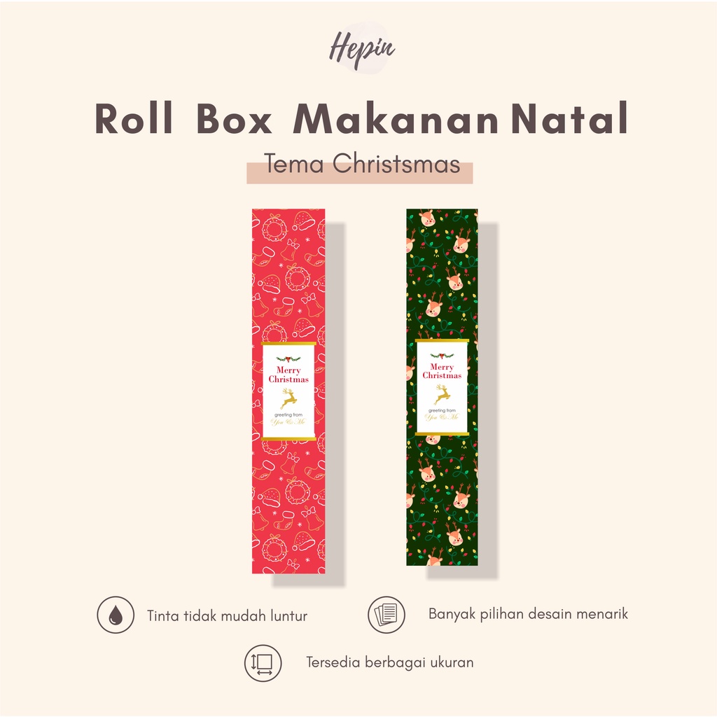 

Label Segel Box Makanan Tema CHRISTMAS Natala Hampers - Box Makanan - Food Box Label