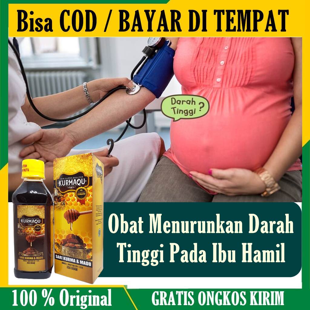 (BISA COD) Obat Menurunkan Darah Tinggi Herbal BPOM - Penurun Darah Tinggi Pada Ibu Hamil & Menyusui - KURMAQU SARI KURMA & MADU ASLI - BPOM HALAL MUI