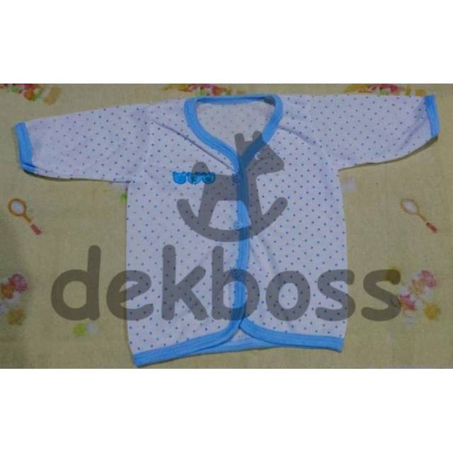 Baju bayi lengan panjang kancing depan katun new born pakaian bayi baru lahir laki laki perempuan 0 3 6 12 bulan