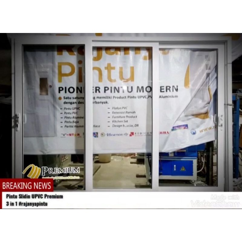 Pintu Sliding 3 daun Rubicon UPVC Premium