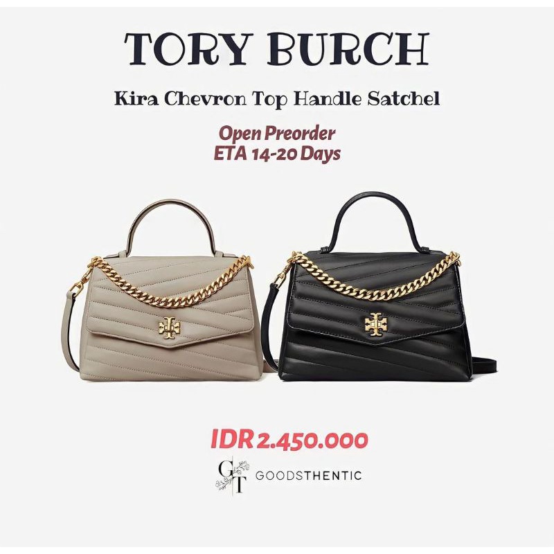TORY BURCH KIRA CHEVRON TOP HANDLE SATCHEL