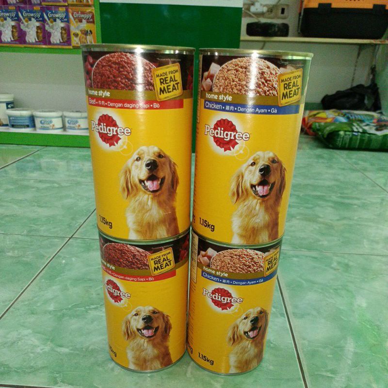 Pedigree kaleng chiken/ beef all varian 1.15kg / dog food / makanan kaleng