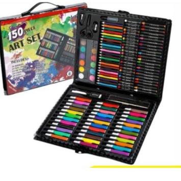 

VTD Crayon krayon / oil pastel Crayon Set / Art Set / Peralatan Gambar Lukis isi 150 Alat Lukis Cat Warna Cat Air [dw -591]