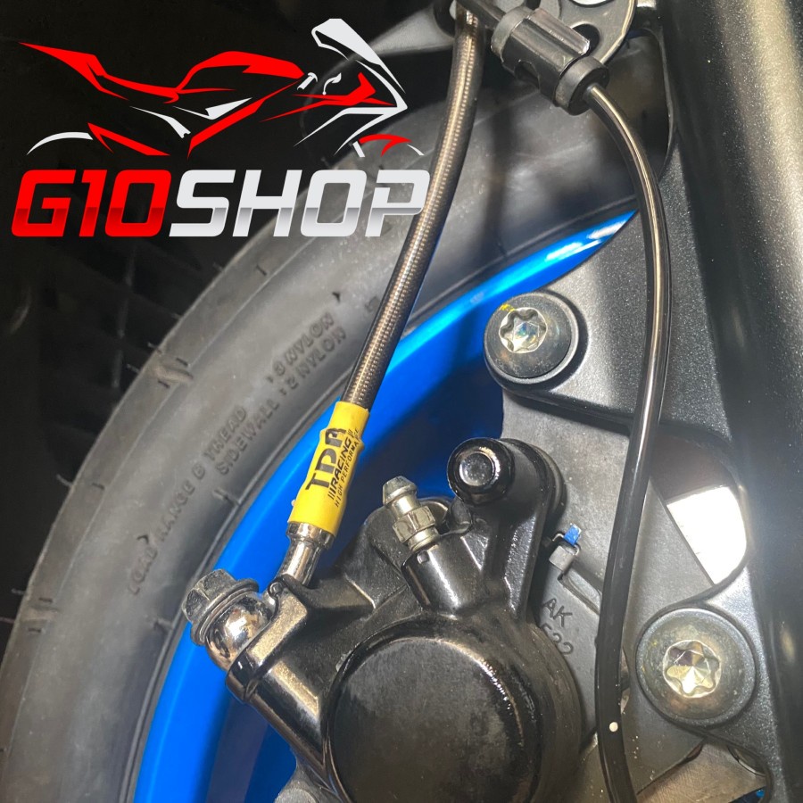 Selang Rem Black Carbon TDR Khusus Motor Aerox Connected ABS