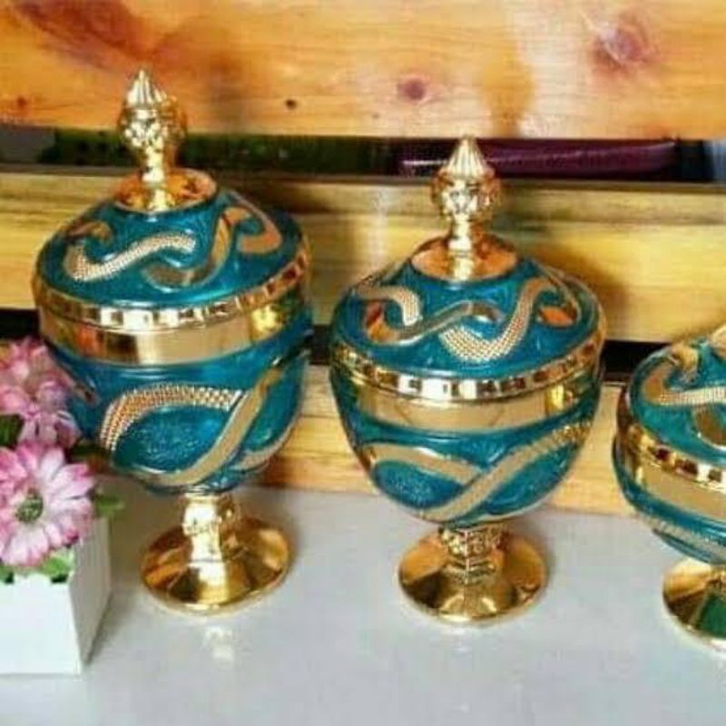 gelok toples lebaran biru capodimonte