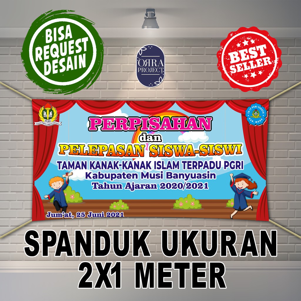 SPANDUK PERPISAHAN TK 2X1 METER