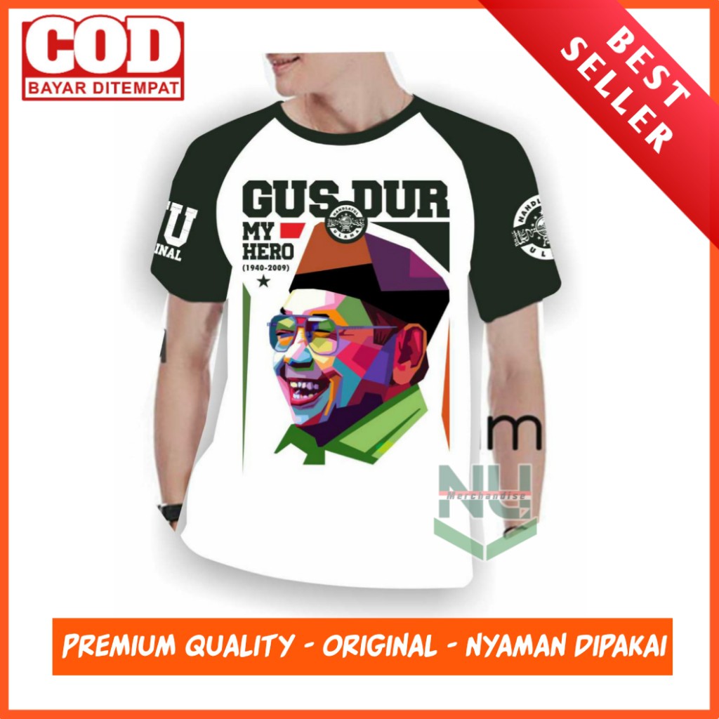 Kaos Gusdurian/Kaos Gus Dur Pluralisme/Baju Gus Dur/Kaos Gus Dur /Kaos Tokoh NU Murah
