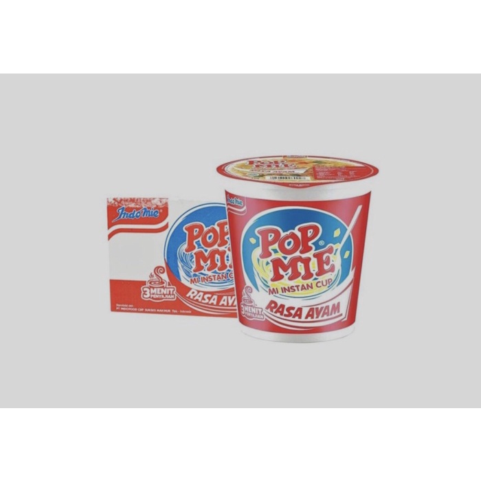 

Pop mie rasa ayam 1 dus isi 24 pcs
