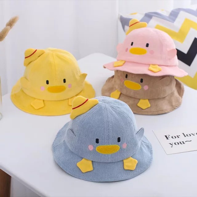 Topi Bucket Bayi &amp; Anak Topi Karakter Duck