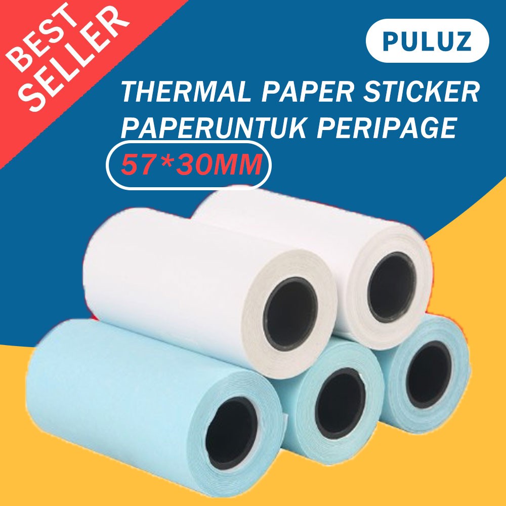 

kertas STICKER untuk printer thermal mini paperang peripage