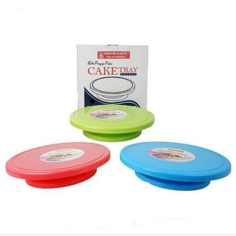 meja putar kue hias penghias kue bolu cake tray turn table piring putar kue ulang tahun tatakan kue