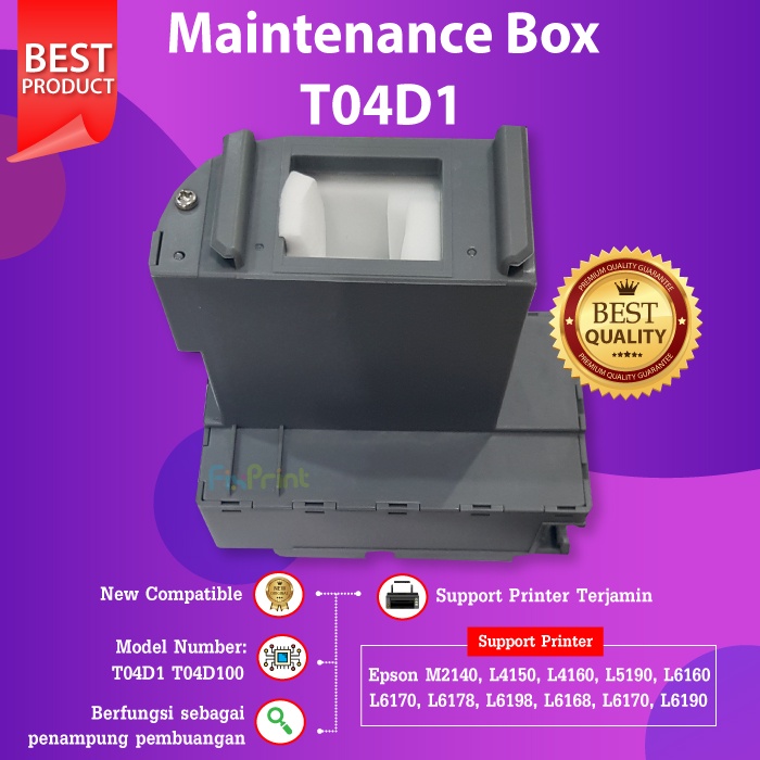 Maintenance Box Epson T04D1 + CHIP Compatible Printer L6160 L6170 L6190 L14150 M1140 M2140 M3170