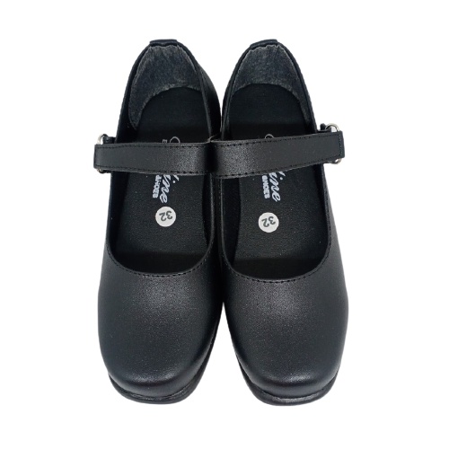 Sepatu Pantofel Paskibra Anak Hak 3 Cm Size 31-35 Hitam Perempuan Sekolah Paskibraka Paskib AA03