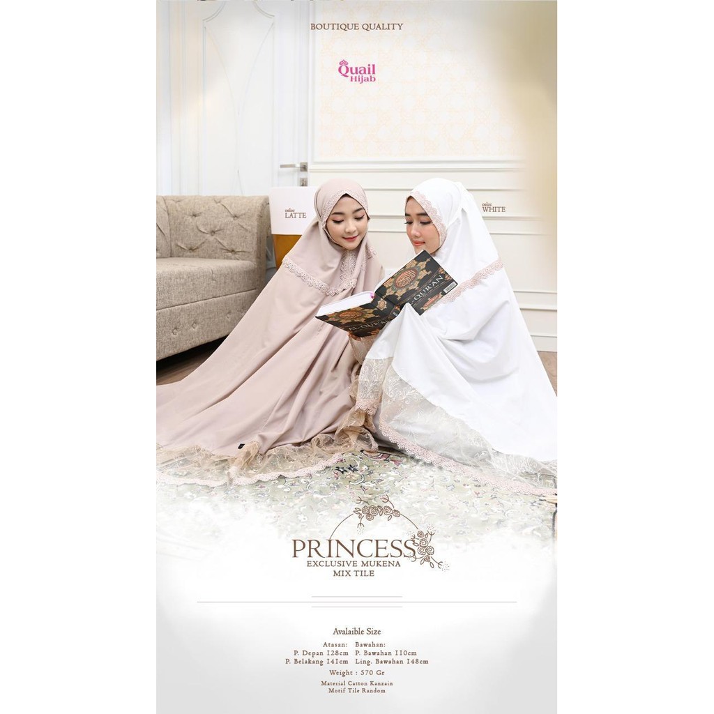 MUKENA PRINCESS Quail Hijab