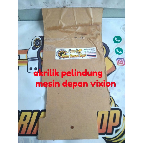 

akrilik pelindung mesin depan vixion