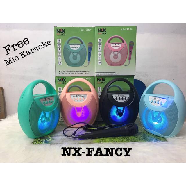 Speaker bluetooth NIX-NOX NX-FANCY + free mic buat karaoke