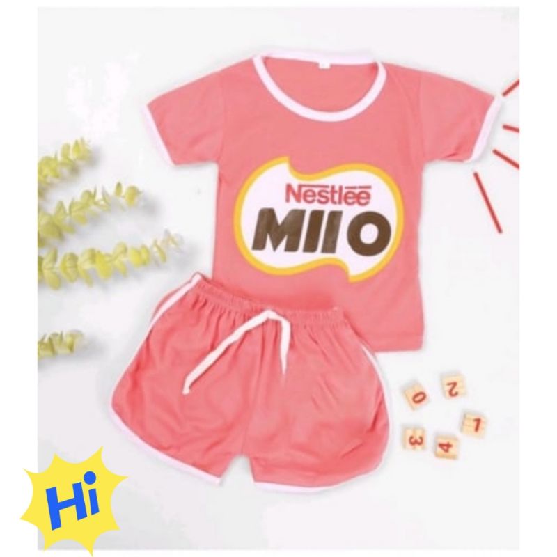 SETELAN BAJU ANAK MURAH LOGO BRAND PAKAIAN ANAK LUCU UNISEX