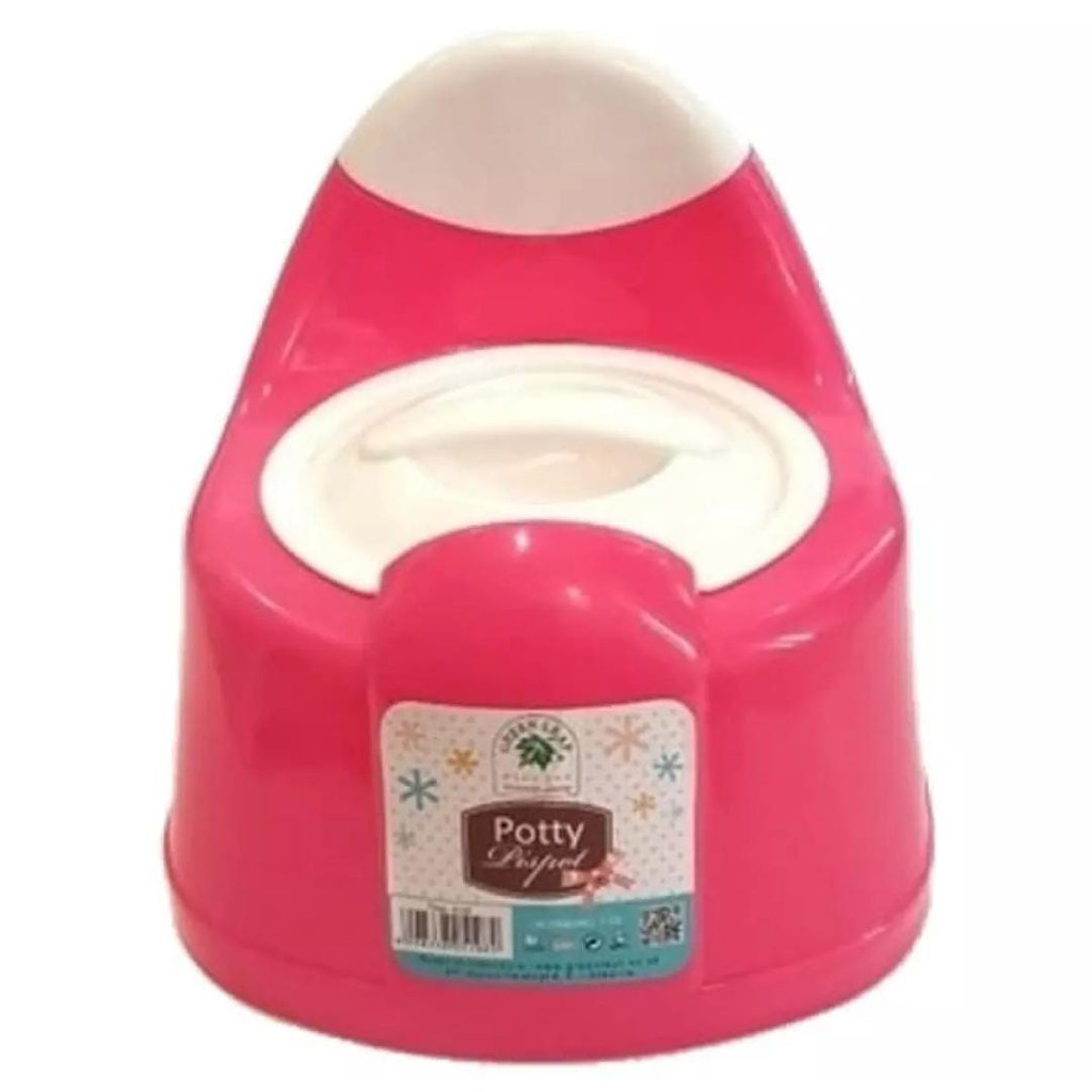 Potty Training Portable Closet Duduk Anak Pispot Green Leaf 5108 / Pispot Anak / Pispot Plastik