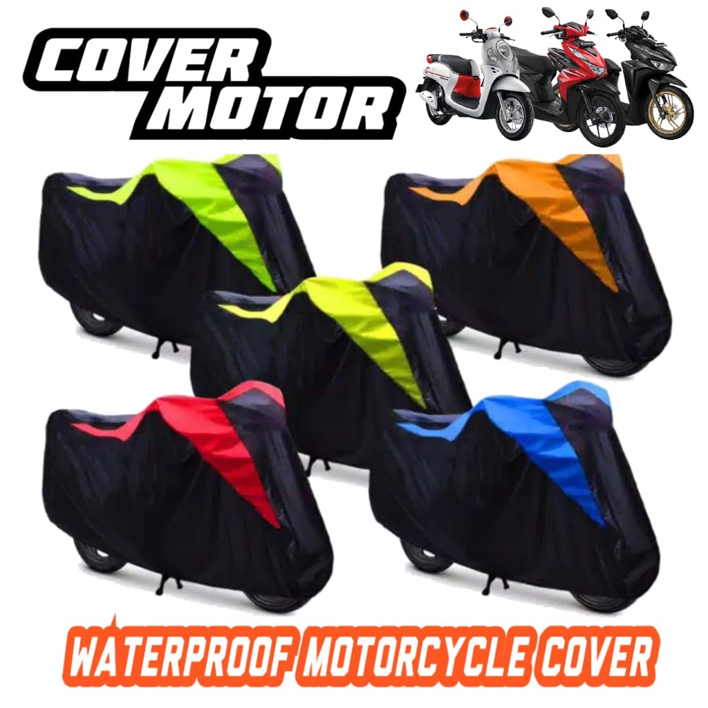 SARUNG MOTOR METIC VARIO BEAT MIO XRIDE FINO NUVO SCOOPY GENIO FREEGO SPIN / COVER MOTOR  WATERPROOF
