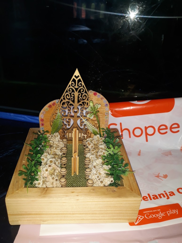 Ring Box Seserahan Rustic Variasi Wayang Tempat Cincin Lamaran