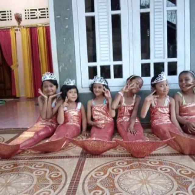 Costum mermaid anak putri duyung