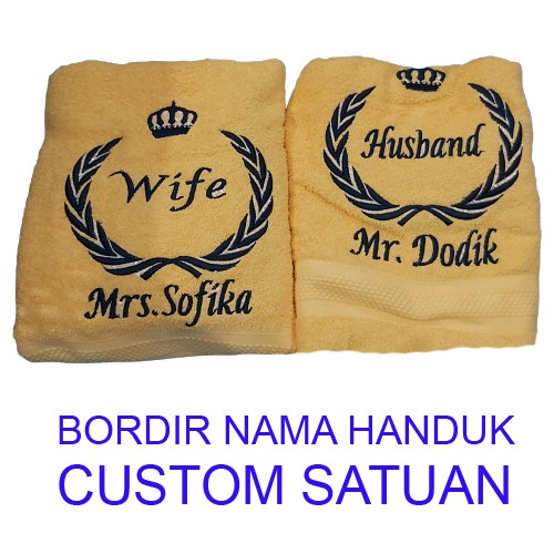 GRATIS BORDIR handuk Besar Lembut Ukuran 70×130cm