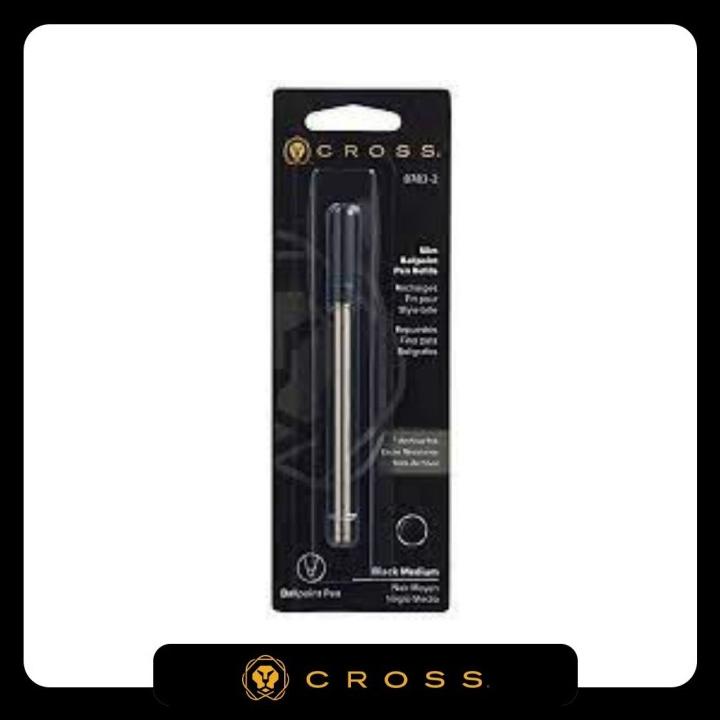 

Caramel | Cross Refill Slim Medium Black Ball-Point Refill-1 Per Card Cr-8783-2