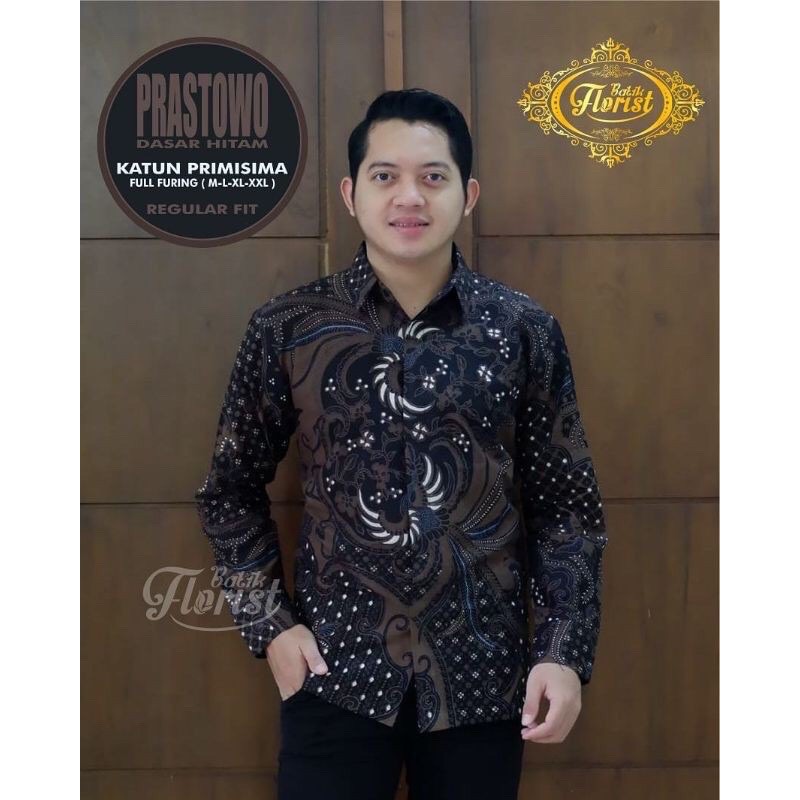 Batik Dewa Ruci Kemeja Batik PRASTOWO SOGAN Full Furing Bahan Katun Halus High Quality