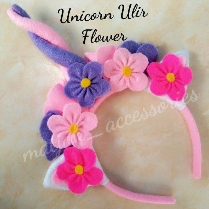 Bando Tanduk Unicorn Bando Unicorn Ulir Bunga Bando Unicorn Bunga