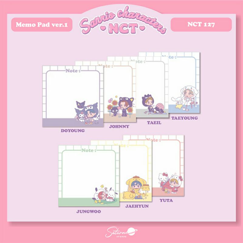 

MEMOPAD NCT 127 / NOTES NCT (NCT x SANRIO)