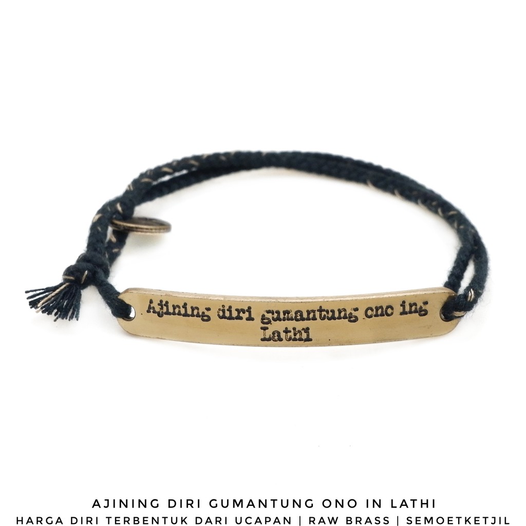

Semoet Ketjil Gelang Bohemian Lathi Hitam Dual