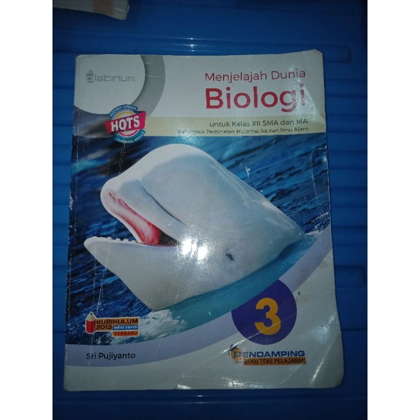 PRELOVED BUKU BIOLOGI KELAS 12 SRI PUJIYANTO ORIGINAL (MOHON BACA DESKRIPSI)