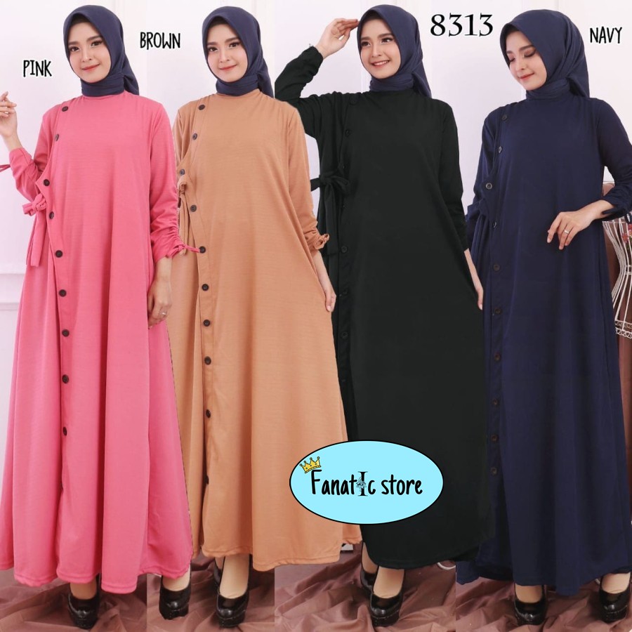 pakaian baju gamis dress muslim Remaja wanita cewek cewe terbaru kekinian terupdate 2020 murah
