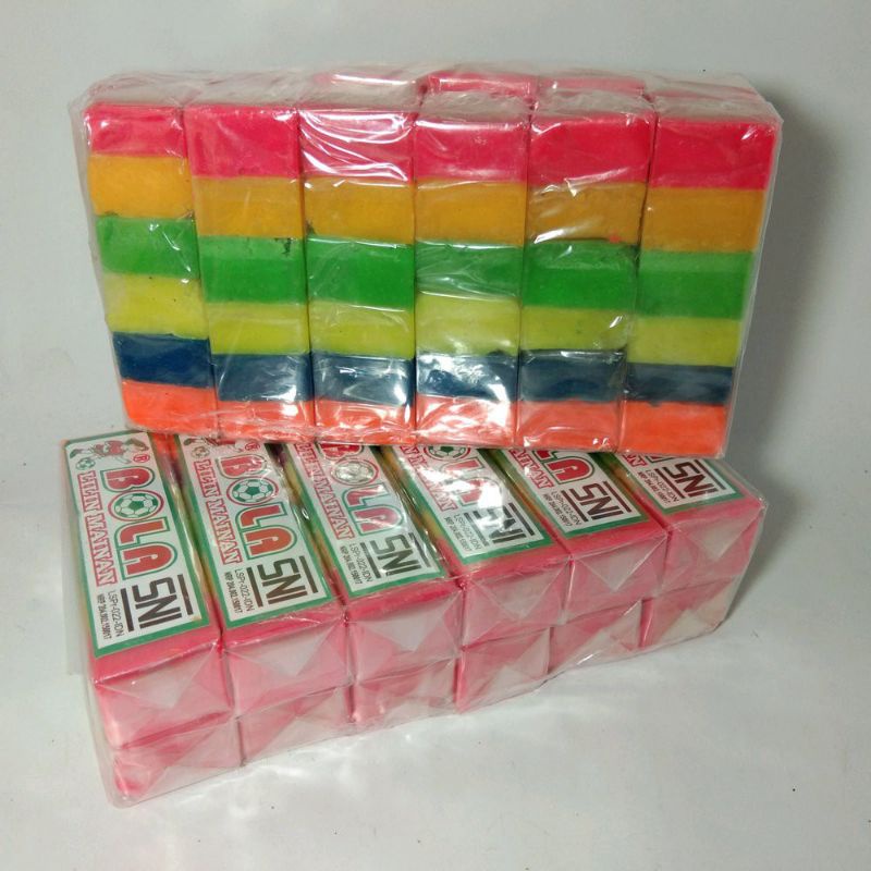 Grosir Mainan BOLA Malam Plastisin Isi 12 Buah