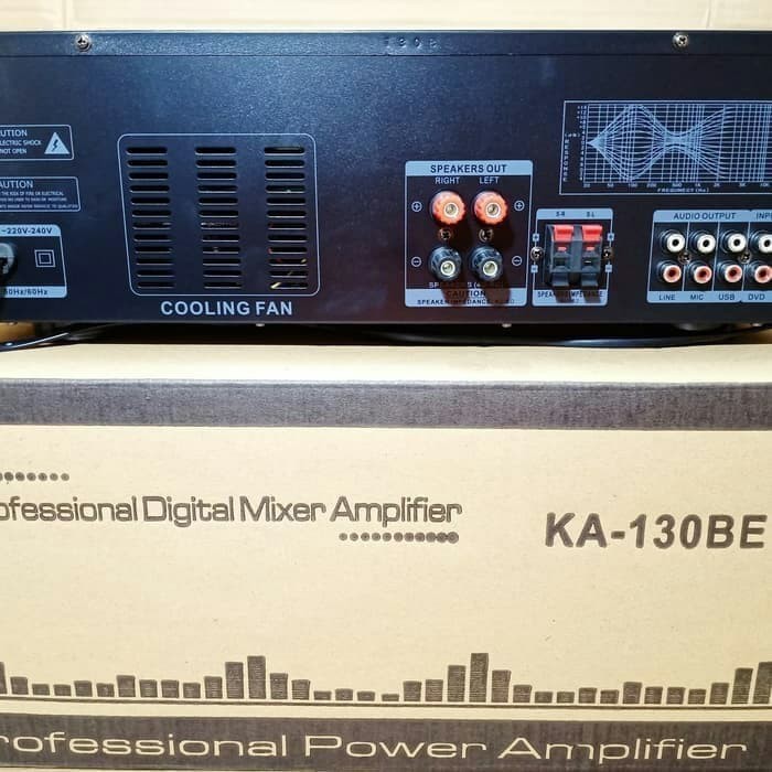 AMPLI KARAOKE BLACKSPIDER KA-130BE BLUETOOTH EQUALIZER USB