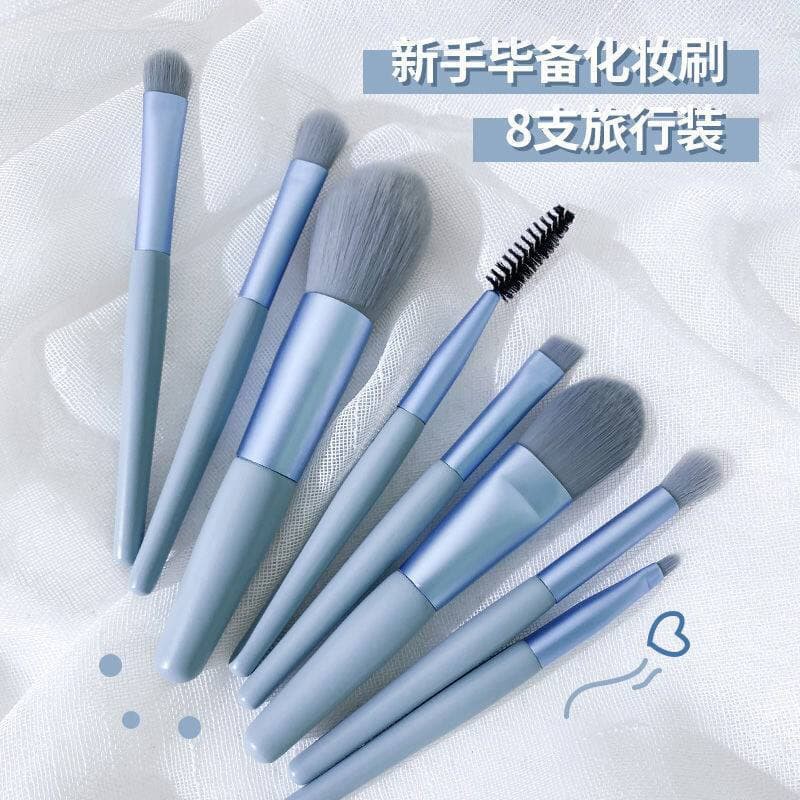 ASK.id - Kuas Set Mini Travel Make Up Brush Make Up isi 8pcs kuas03