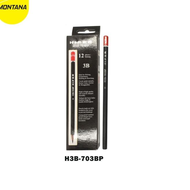 

✥ Pencil / Pensil Montana H3B-703BP / 3B - Hitam ♧