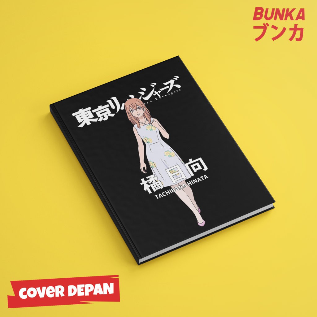 

Notebook Anime Tokyo Revengers Hinata Adult Hardcover A5 Buku Tulis Catatan Note Agenda Planner