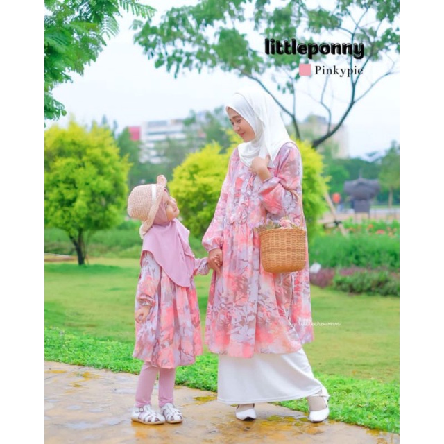 Setelan Anak Set Hijab 3 in 1 Little Ponny