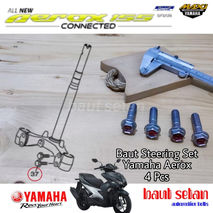 Baut Set Shock Depan Yamaha Aerox 155