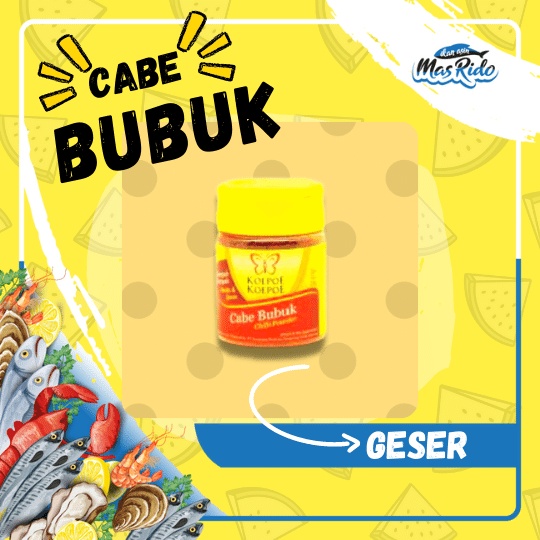 

Bubuk Cabe Asli Cap Koepoe Koepoe Super Pedas Original 23 Gram Murah