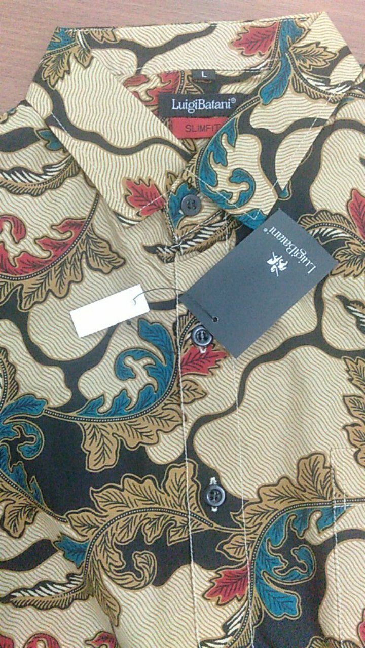 Odza Batik Pria Slim Fit Formal Kemeja Batik Slimfit Ob750