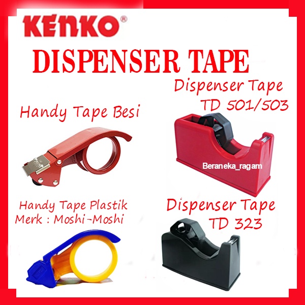 

KENKO STATIONERY TAPE DISPENSER HANDY TAPE BESI TDB-2 TD-501 TD-503 TD-323 ATK MURAH