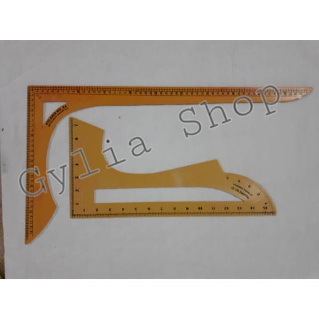 Penggaris Pola Jumbo / Penggaris Siku Besar Set isi 2