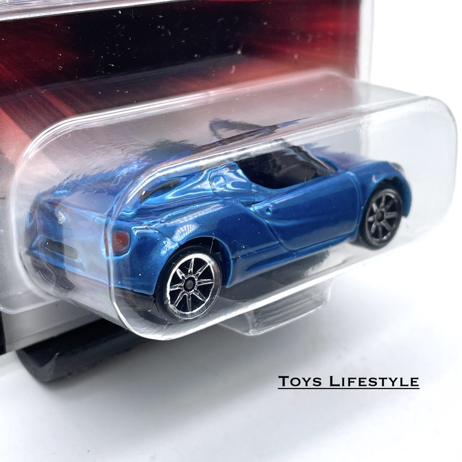 Mobil Majorette Diecast - Alfa Romeo 4C Spider Convertible 1:64 (Biru)