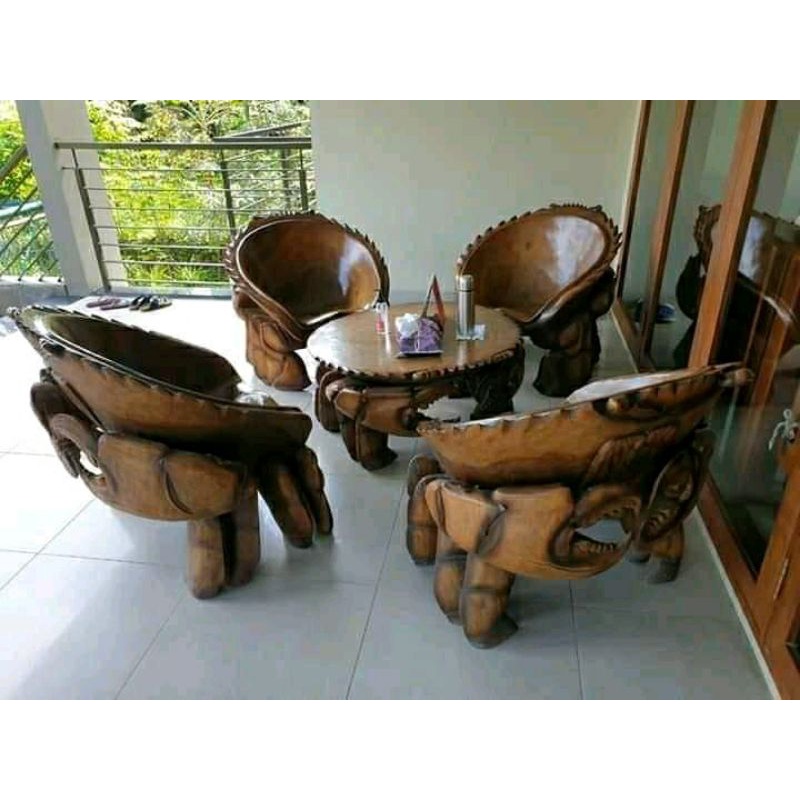 Kursi kepiting/kursi teras/kursi tamu mebel jepara