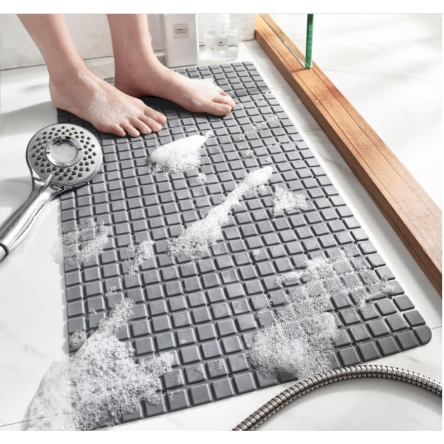 SUDOKU Shower Bath Mat / Keset Kamar Mandi PVC Anti Slip Suction Cup / Anti Licin